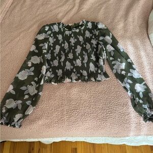 Aritzia Wilfred Tempest Blouse Floral